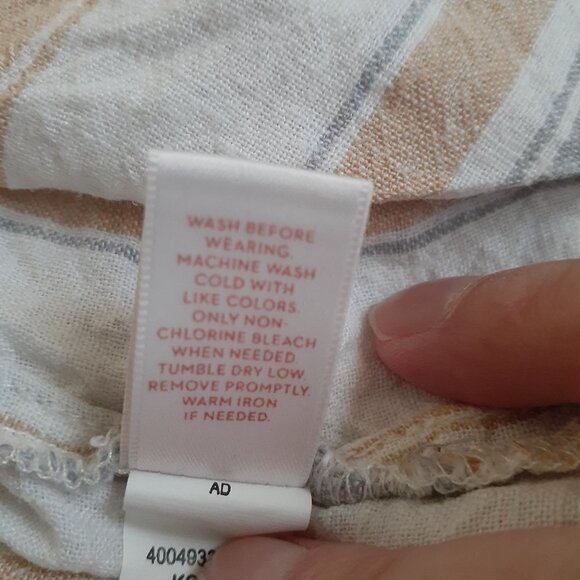 Striped Long Sleeve Top - Cream, Tan, and Gray - Picture 7 of 13